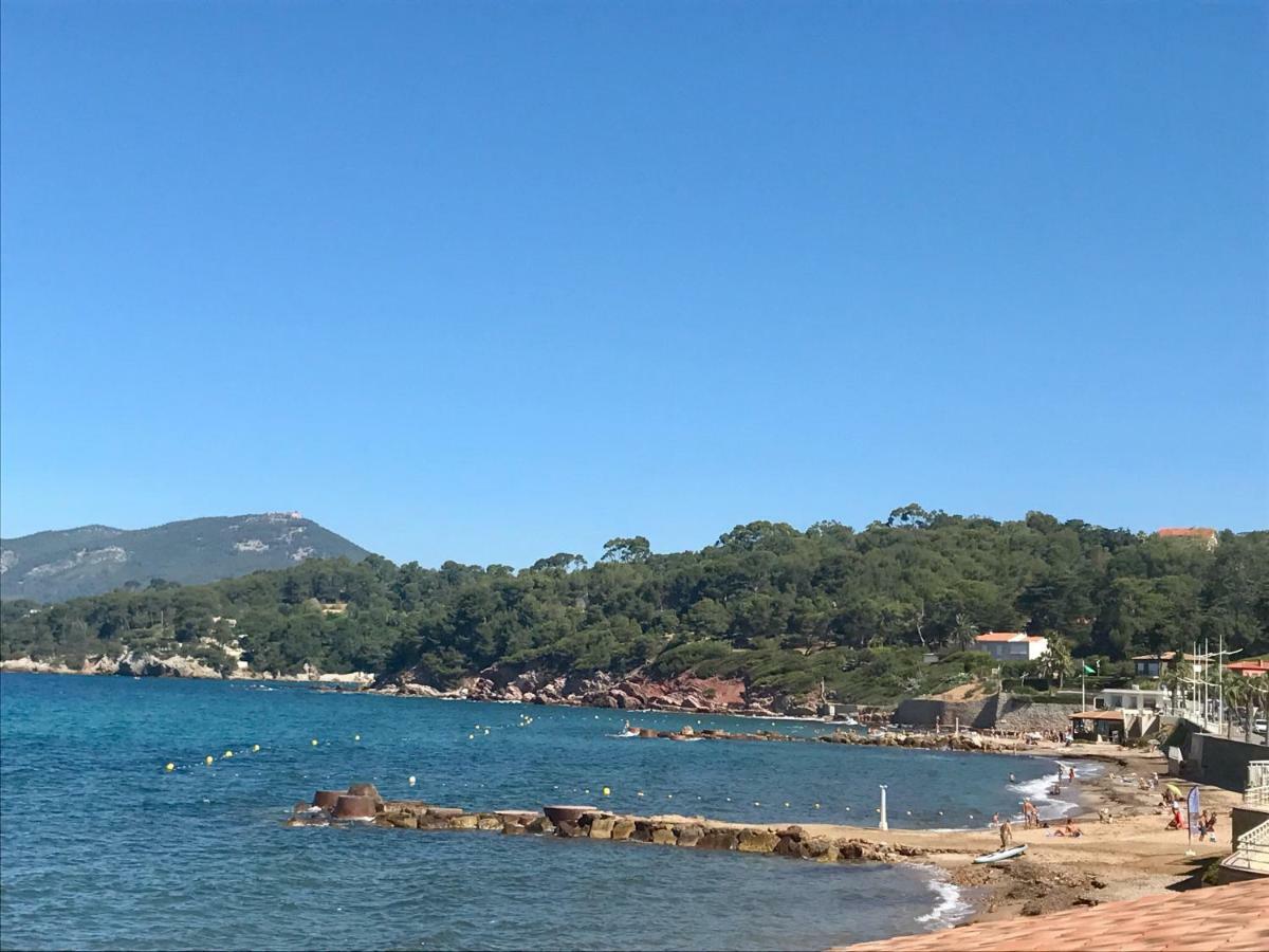 Villa Antoine Appartement Rdj Vue Mer Clim Wifi Parking Plage 50M La Garonne Le Pradet Esterno foto