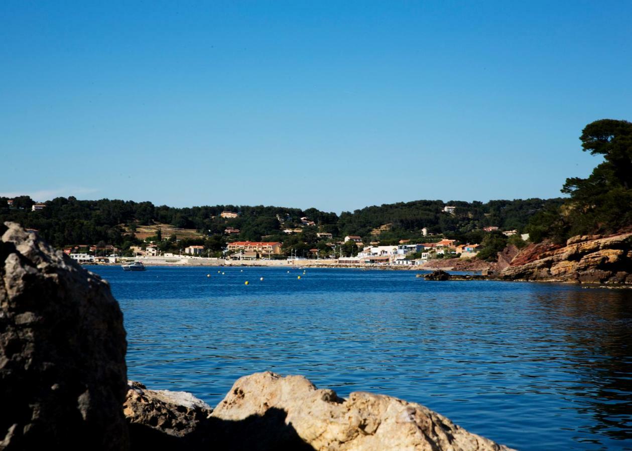 Villa Antoine Appartement Rdj Vue Mer Clim Wifi Parking Plage 50M La Garonne Le Pradet Esterno foto